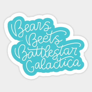 Bears Beats Battlestar Galactica Sticker